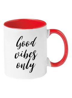 Good Vibes Only Mug Red/White