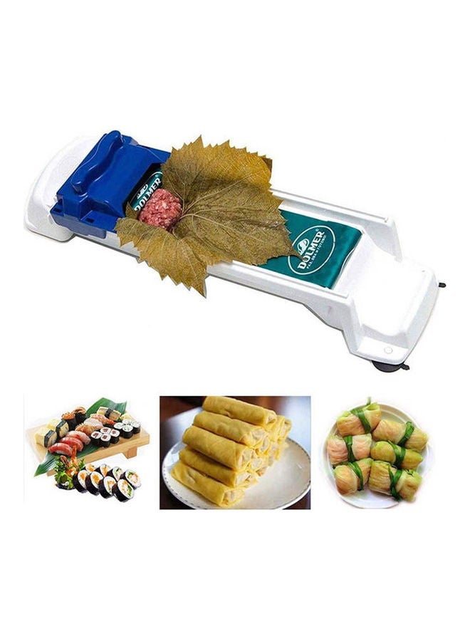 VJK Dolmer Rolling Machine Turkish Sarma Stuffed Grape & Cabbage Leave White-Blue 34.7 x 9cm - Image 1