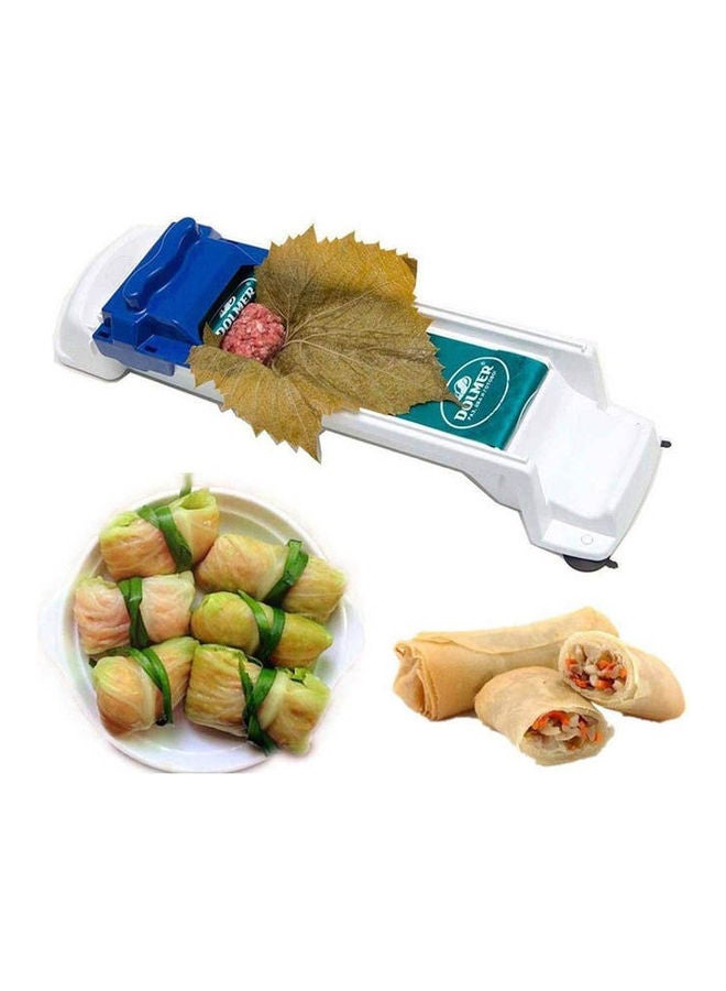 VJK Dolmer Rolling Machine Turkish Sarma Stuffed Grape & Cabbage Leave White-Blue 34.7 x 9cm - Image 2