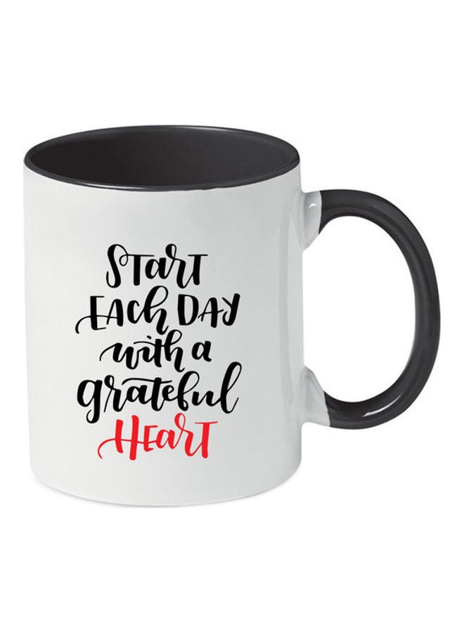 إم إي سي قدح قهوة- ابدأ كل يوم بقلب ممتن أسود/ أبيض