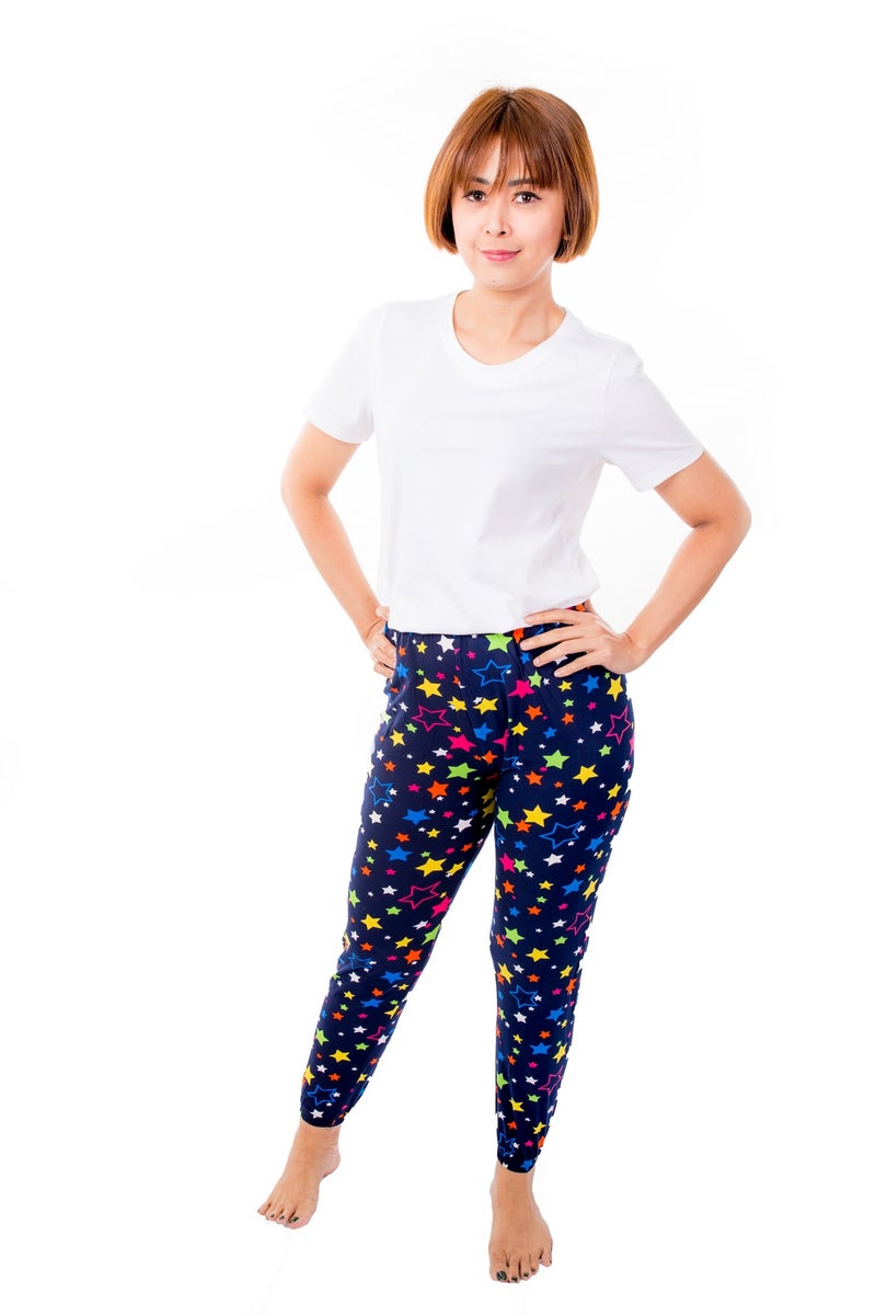 Miss London - Elasticated Printed Pyjama Multicolour - Image 1