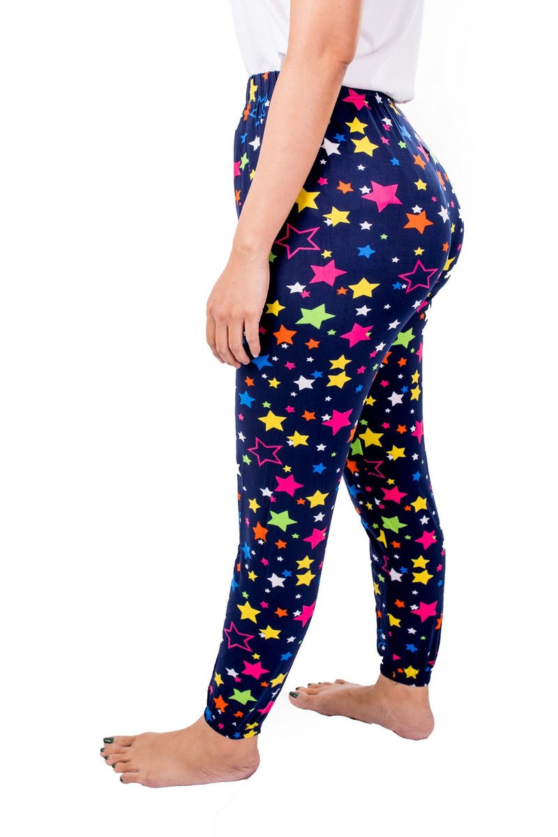Miss London - Elasticated Printed Pyjama Multicolour - Image 1