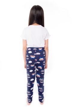 Miss London Drawstring Printed Pyjama Multicolour  - Image 4
