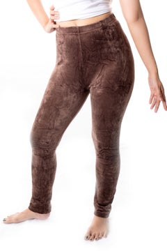 Miss London Velvet Lounge Pants Brown  - Image 5