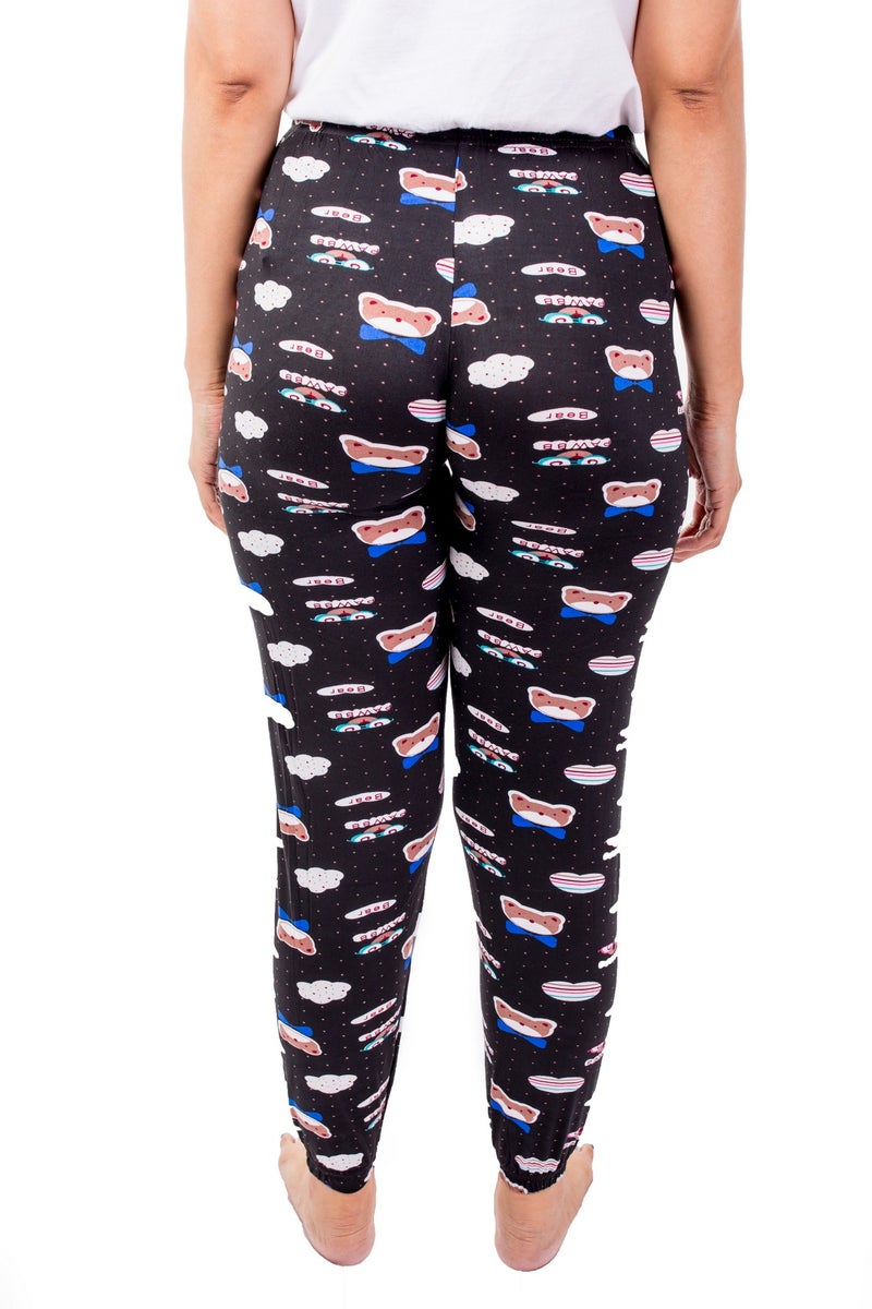 Miss London - Elasticated Printed Pyjama Multicolour - Image 1