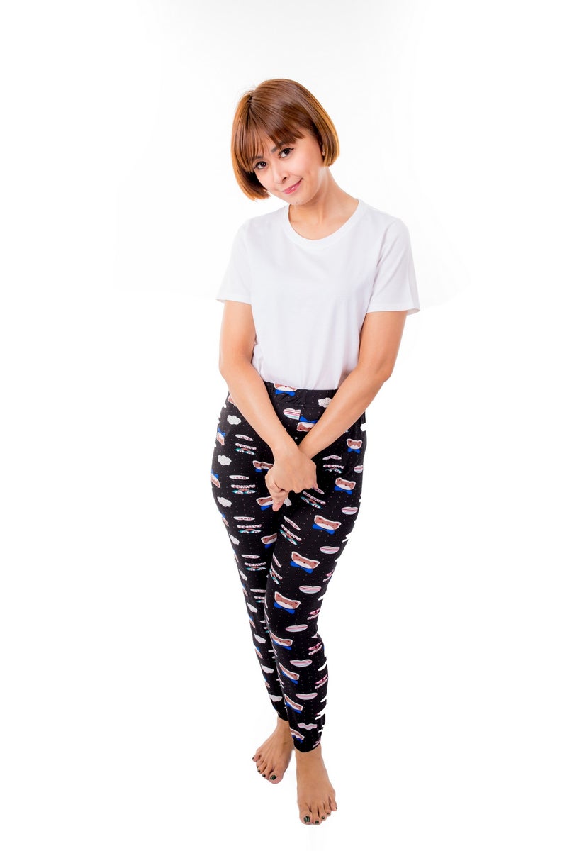 Miss London - Elasticated Printed Pyjama Multicolour - Image 1
