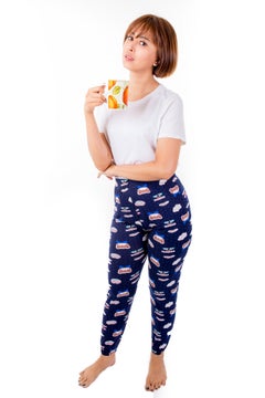 Miss London Elasticated Printed Pyjama Multicolour  - Image 5