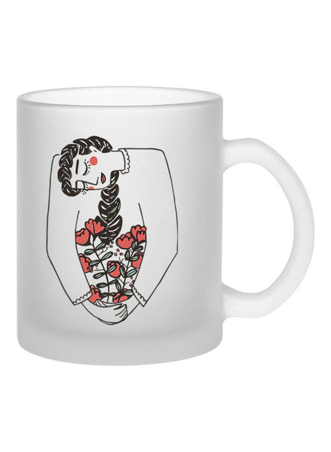 إم إي سي مج فروستد بطبعة سيدة وزهور شفاف