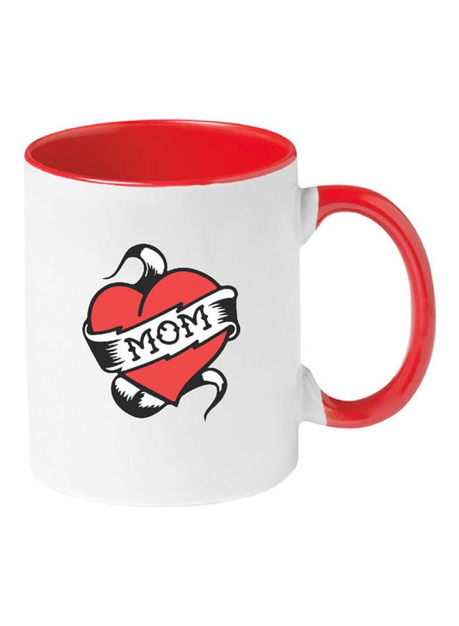 MEC Love Mom Mug Red/White 
