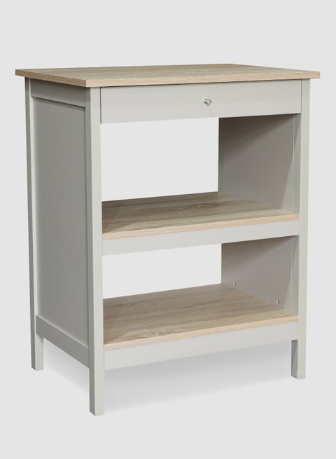 Coffee Table with Storage Shelf - Cabinet For Storage - Used As Coffee Corner And Side Table - grey 720*520*900mm