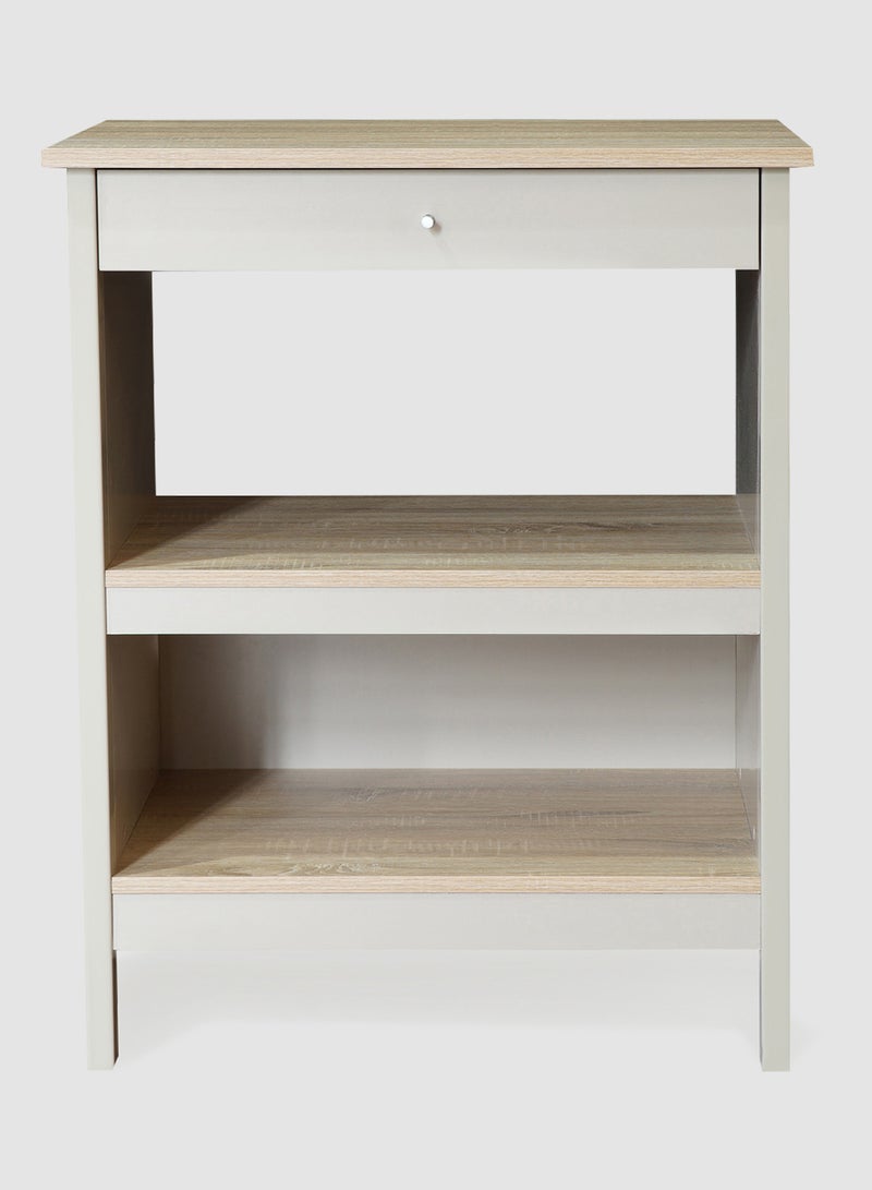 Coffee Table with Storage Shelf - Cabinet For Storage - Used As Coffee Corner And Side Table - grey 720*520*900mm