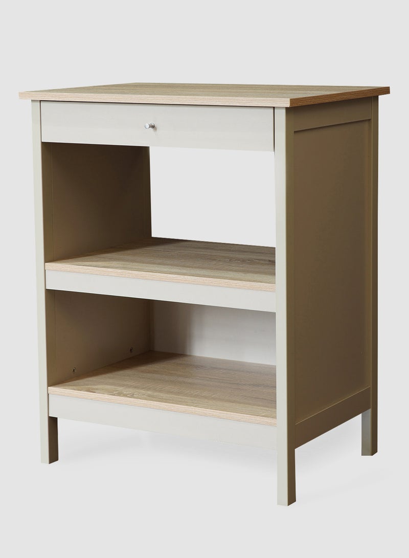 Coffee Table with Storage Shelf - Cabinet For Storage - Used As Coffee Corner And Side Table - grey 720*520*900mm