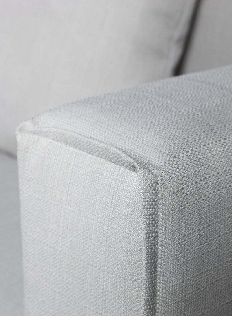 ebb & flow - L-Shape Sofa - Upholstered Fabric with Wood Leg Couch - Sofa Bed Relaxing Sofa- Grey 3022*1808*780mmmm - Image 1