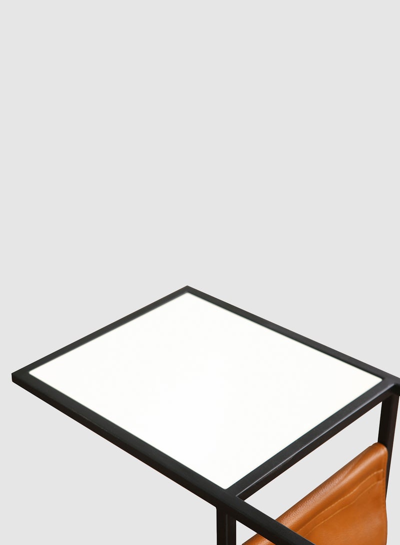 Switch - Side Table - In White/Black - Used Next To Sofa As Coffee Corner White/Black 315*550*650mm - Image 1