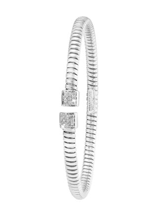 18K White Gold Tessitore Bangle - v1634034072/N40452902A_1