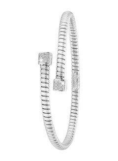 LIALI JEWELLERY 18K White Gold Tessitore Bangle 