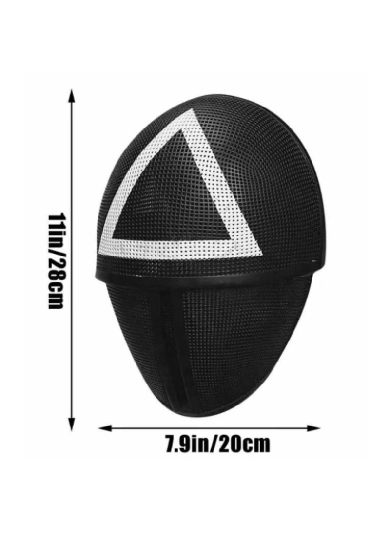 Squid Game Mask Halloween Face Cover triangle 28cm  - Image 2