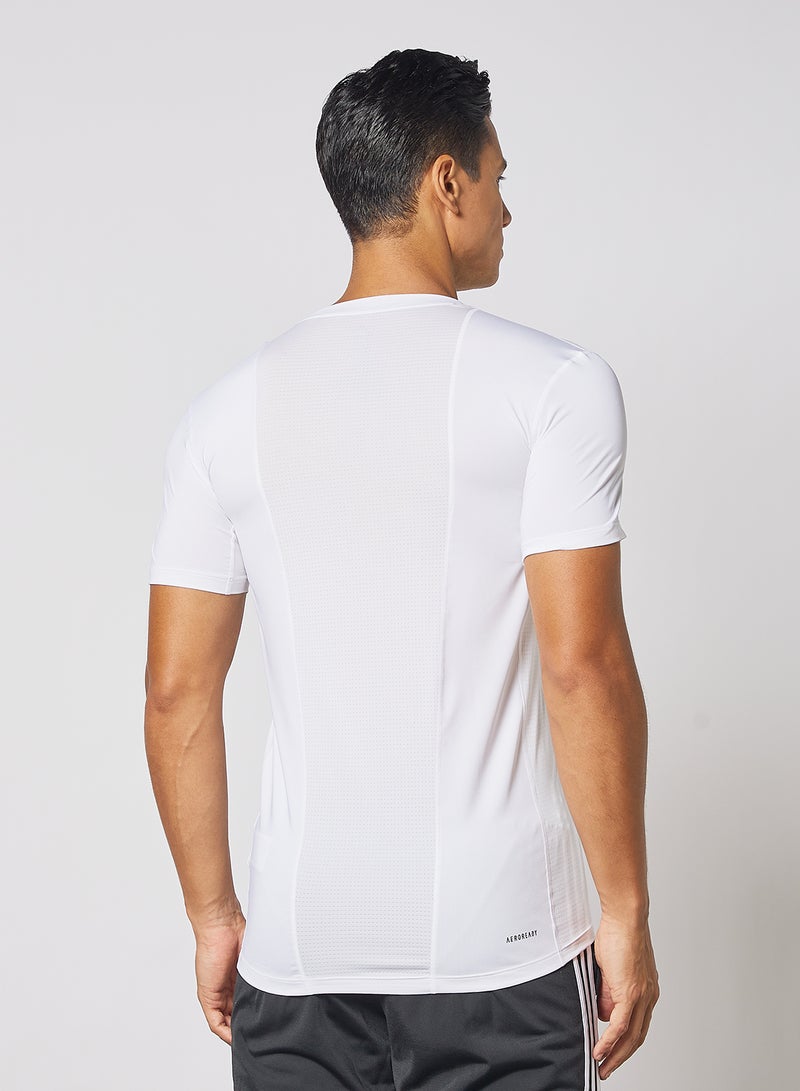 Adidas - Techfit Compression T-Shirt White - Image 1