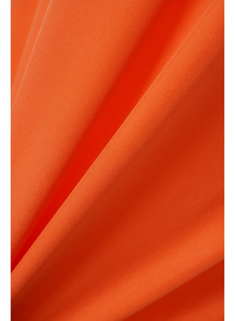 Aila - Women'S Casual Midi Sleeveless Plain Basic Dress Orange - Image 1