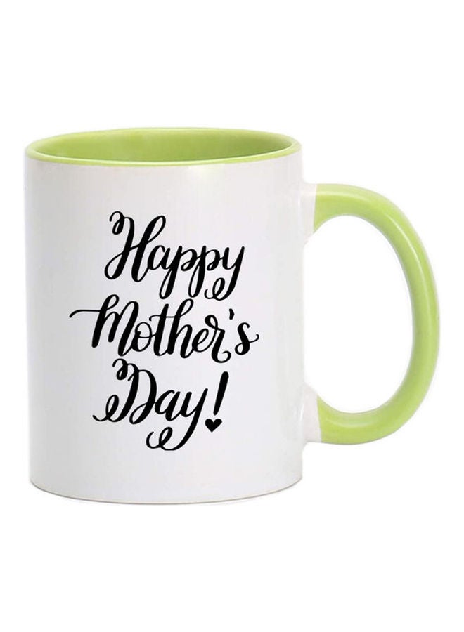 MEC Happy Mothers Day Printed Mug Green/White