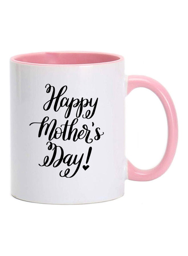 MEC Happy Mothers Day Printed Mug Pink/White