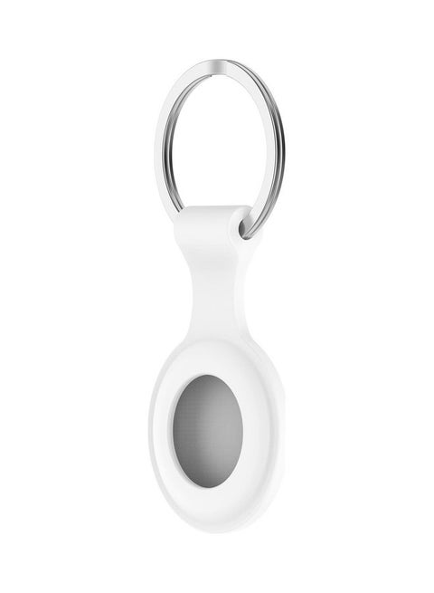 Silicone Protective Sleeve Replacement for Apple Airtags Tracker White