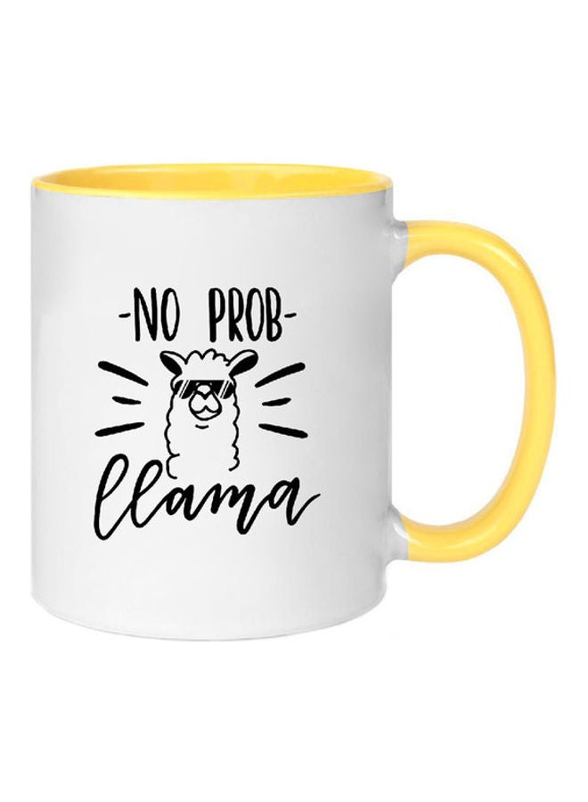 MEC No Probllama Mug Yellow/White