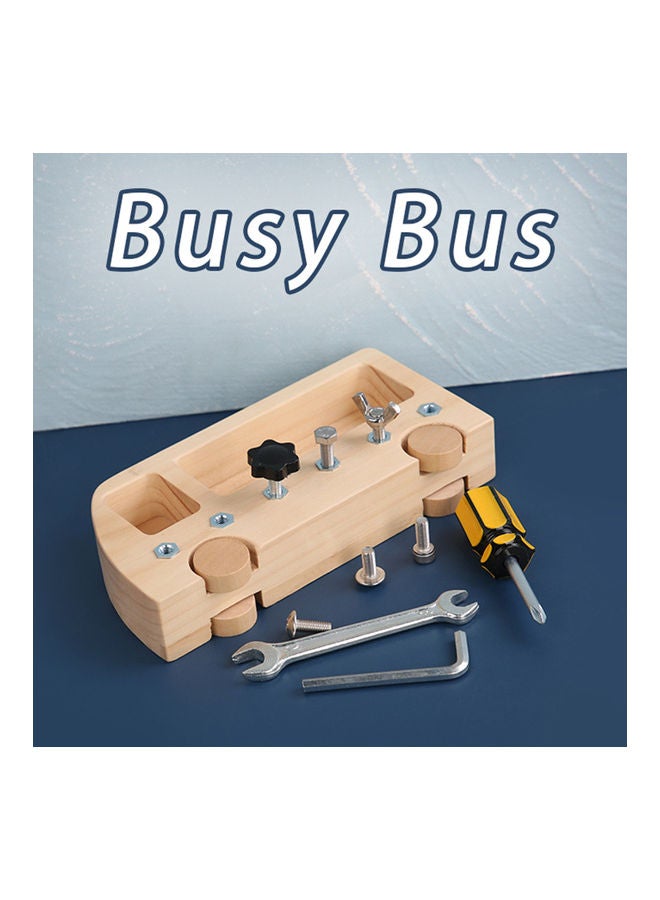 Montessori Screw Driver Board for Toy Car-Burlywood 20.00 x 4.00 x 10.20cm - Image 4