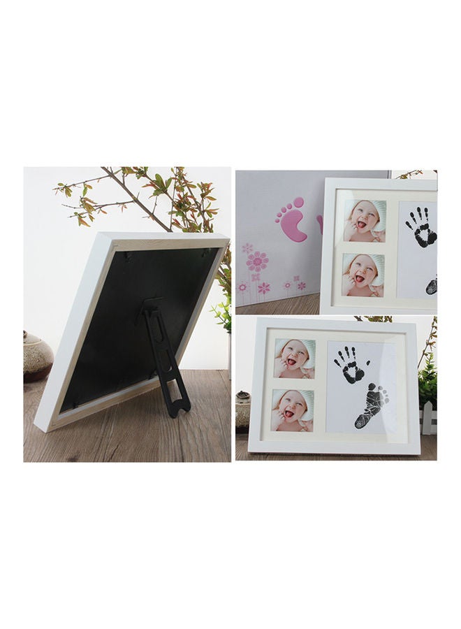 Newborn Baby Handprint And Footprint Photo Frame-Red - Image 3