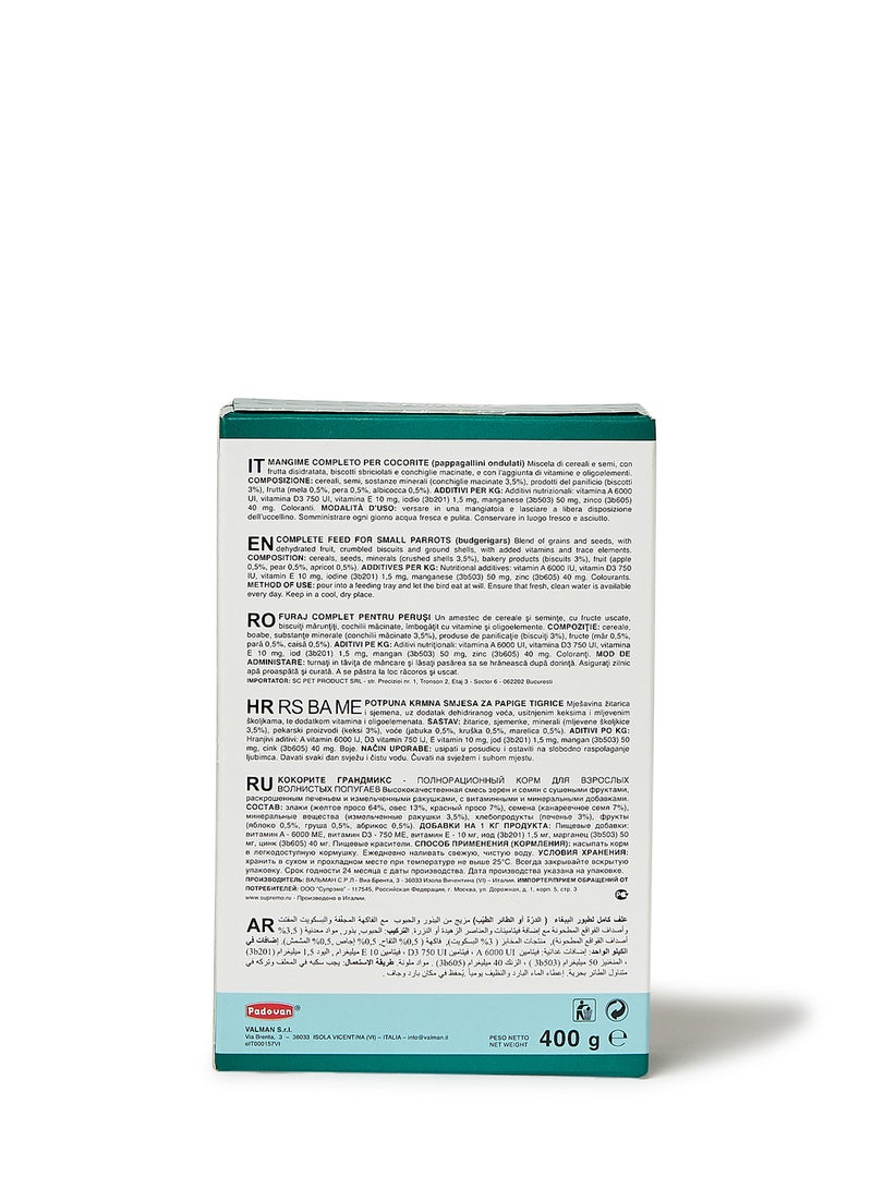 Grand Mix Cocorite Complete Food For Budgirigars Clear 400grams