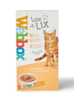 Webbox Cat Delight Lick-E-Lix Yoghurt And Chicken Cream Multicolour 75grams  - Image 1