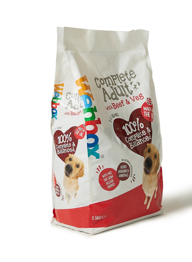 Webbox Complete Adult with Beef And Veg Dog Food Multicolour 2.5kg  - Image 3
