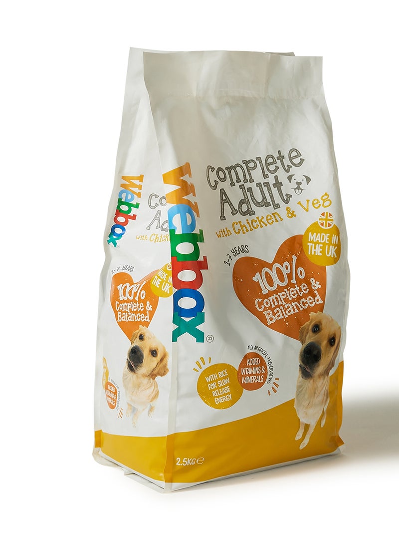 Webbox Complete Adult Dry Chicken And Veg Dog Food Multicolour 2.5kg  - Image 3
