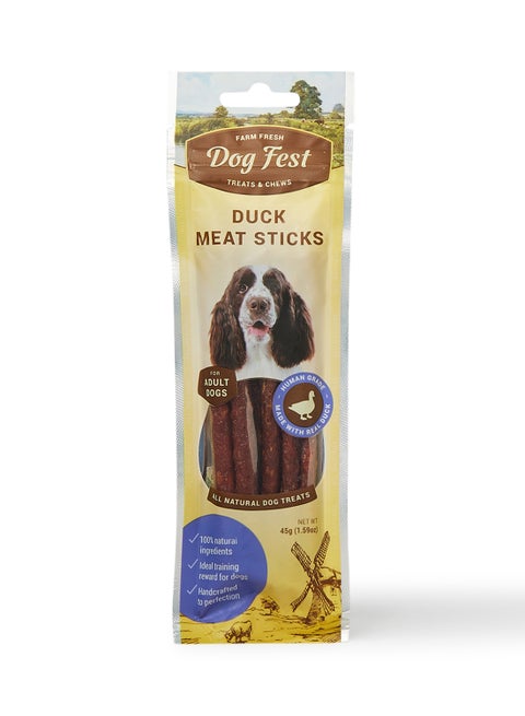 Duck Meat Sticks For Adult Dog Treats 45grams