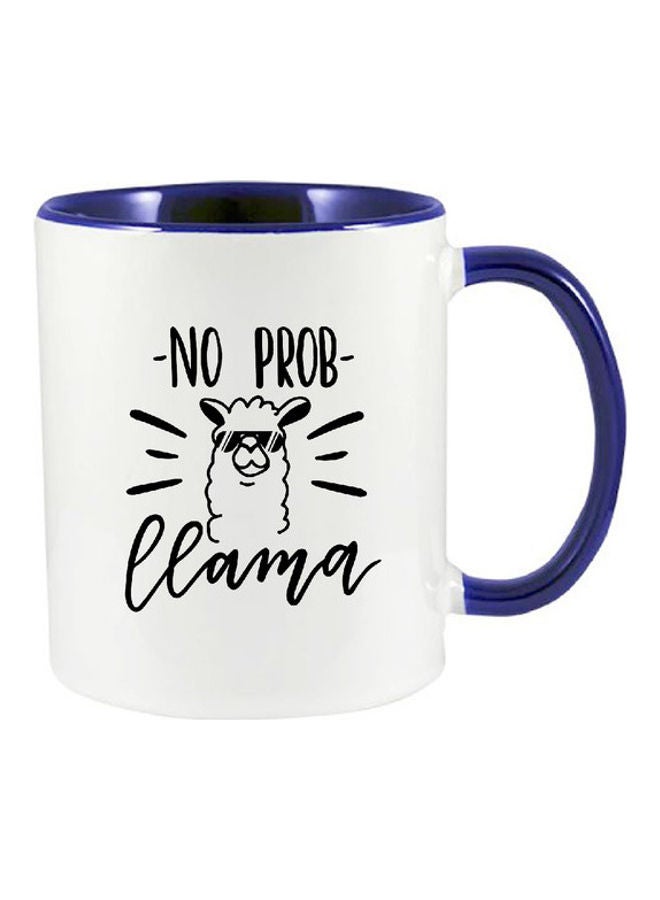 MEC No Probllama Mug Blue/White