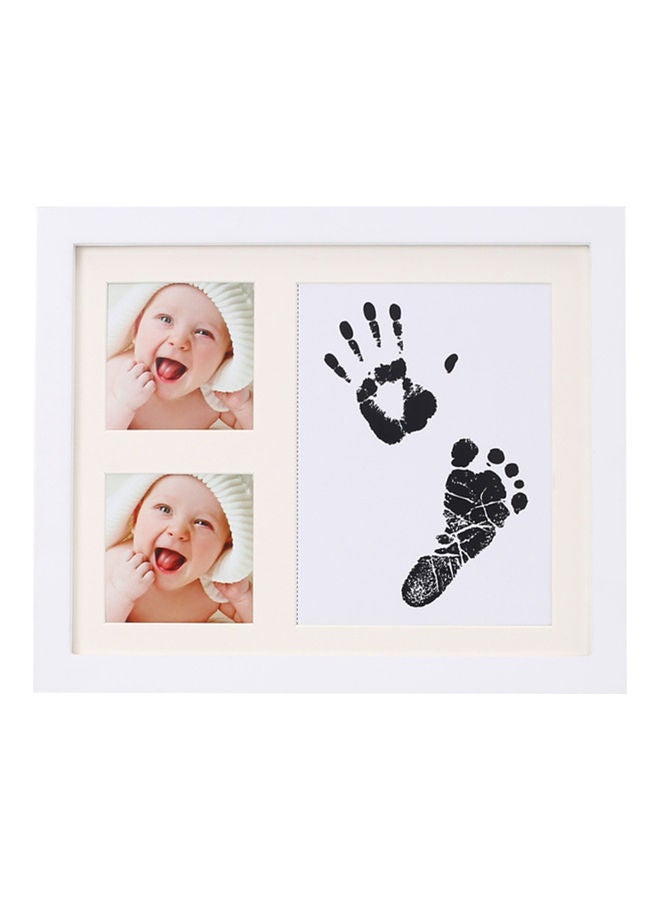 Newborn Baby Handprint And Footprint Photo Frame-Black - Image 1