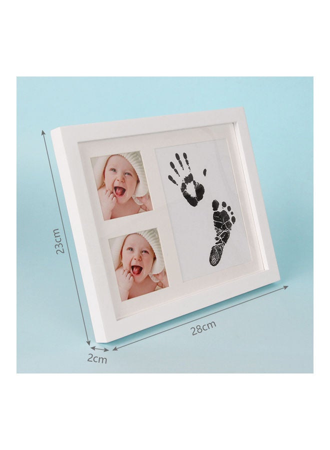 Newborn Baby Handprint And Footprint Photo Frame-Black - Image 5