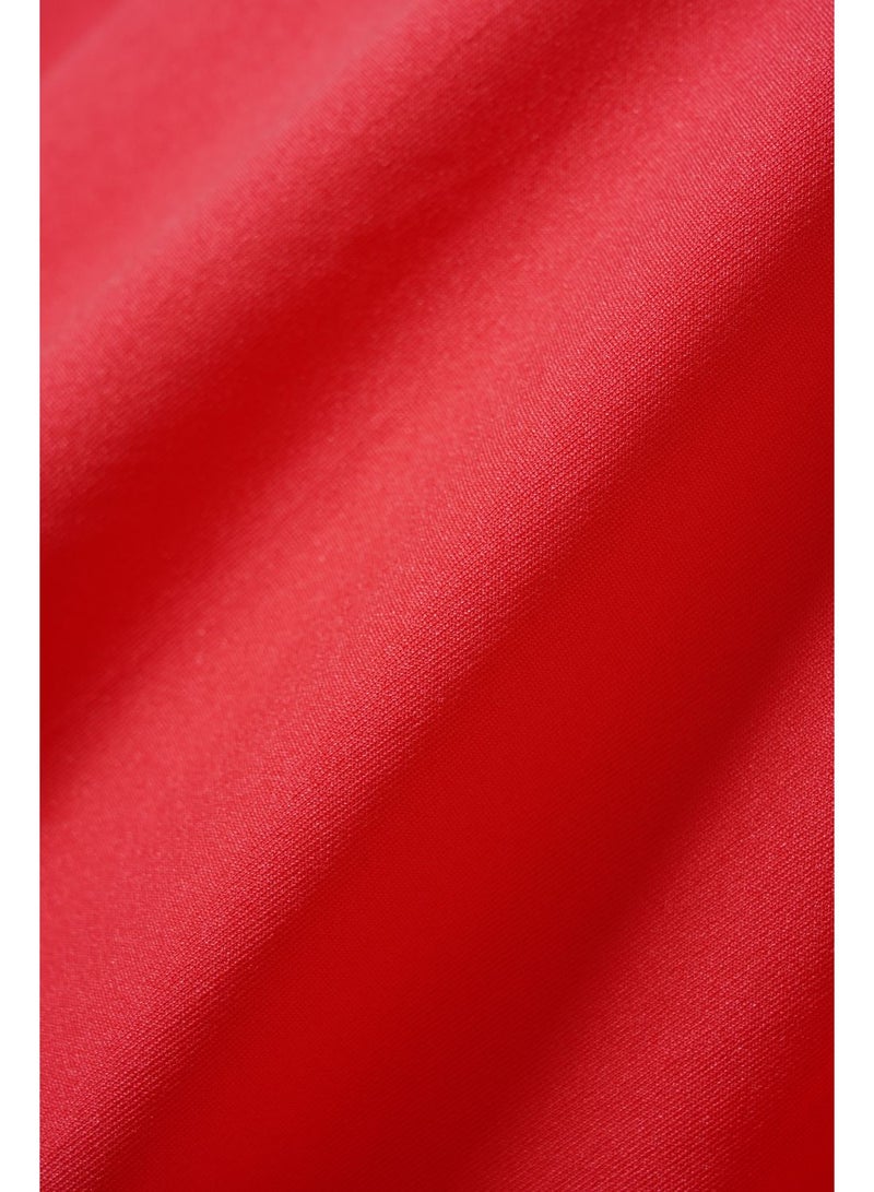 Aila Women'S Casual Knit Long Sleeve Plain Basic T-Shirt Red  - Image 5