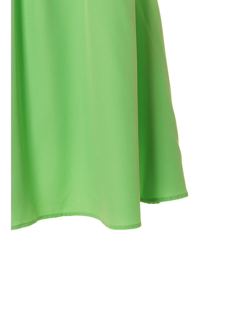 Aila Women'S Casual Mini Short Sleeve Plain Basic Dress Green  - Image 5