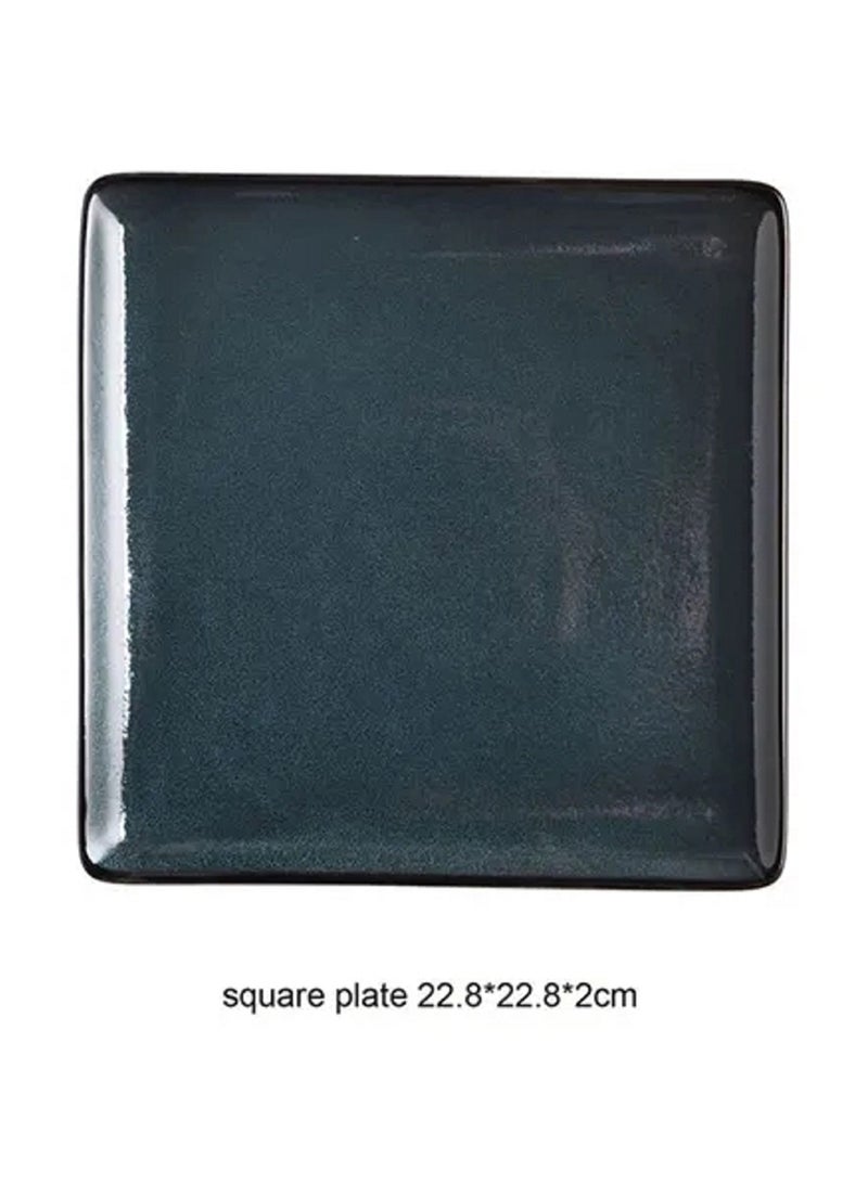 Kiln Square Plate Blue 9inch - v1634038704/N25250461A_4