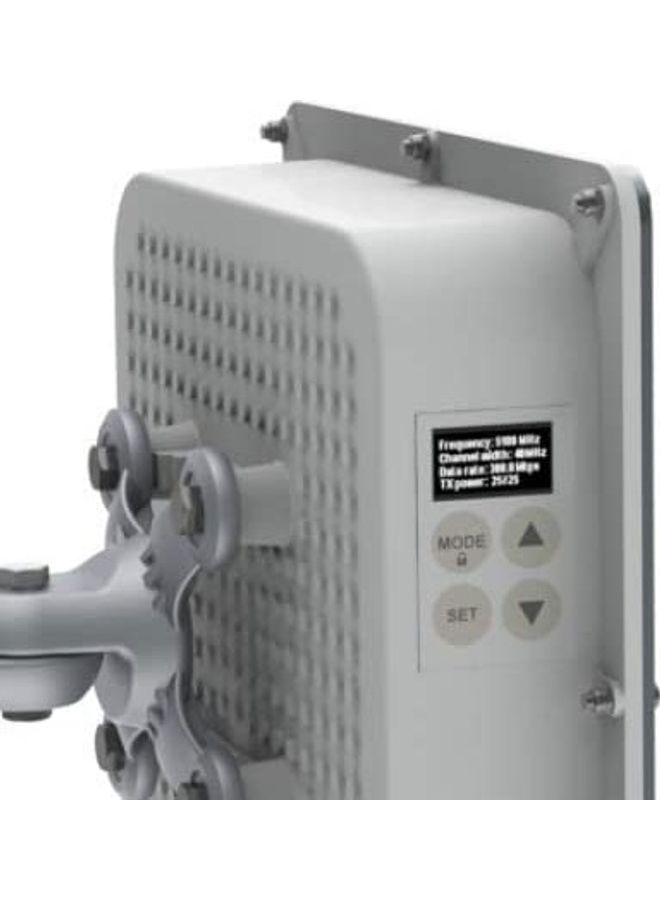 LigoWave - PTP 5-N Unity N-Type Connectors Point-To-Point Backhaul Device 4.780 – 6.100 GHz Support White - Image 1