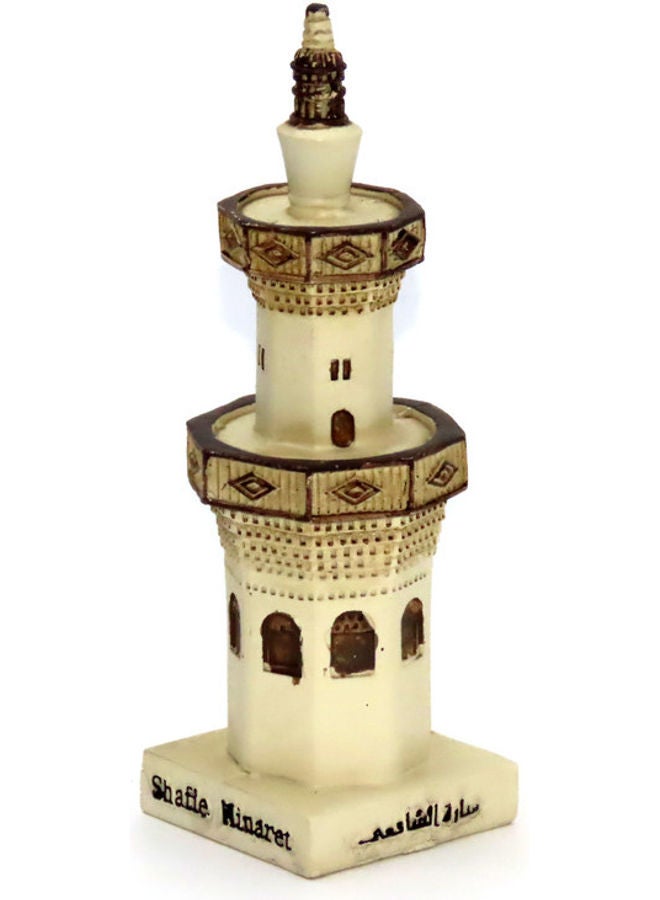 1 تراست تحفة منارة الشافعي في جدة . بيج/ بني . 19.5 x 9 x 7.5سم - Image 1