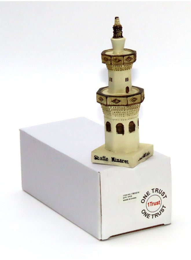 1 تراست تحفة منارة الشافعي في جدة . بيج/ بني . 19.5 x 9 x 7.5سم - Image 2