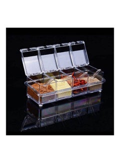 Seasoning Rack Spice Pots With Cover And Spoon Clear (8.5*7*5.8cm - v1634040505/N51321167A_2