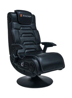إكس روكر كرسي ألعاب X Rocker Pro 4.1 Pedestal مع نظام صوت لاسلكي 4.1 ومضخم صوت (جلد صناعي، أسود)  - Image 1