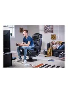 إكس روكر كرسي ألعاب X Rocker Pro 4.1 Pedestal مع نظام صوت لاسلكي 4.1 ومضخم صوت (جلد صناعي، أسود)  - Image 3