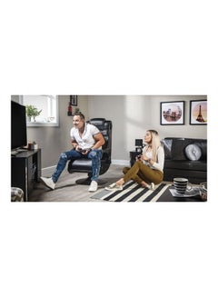 إكس روكر كرسي ألعاب X Rocker Pro 4.1 Pedestal مع نظام صوت لاسلكي 4.1 ومضخم صوت (جلد صناعي، أسود)  - Image 4