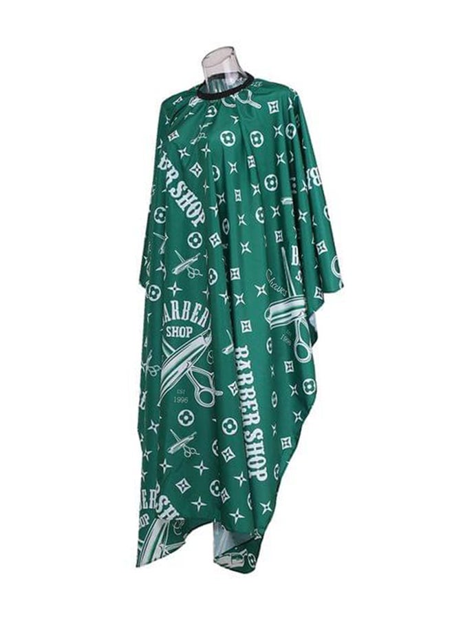 Generic Professional Hairdressing Barber Cape Green/White - Image 3