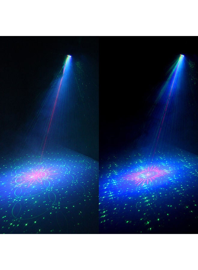 60 Patterns Stage Light Disco Party LED Sound Control Strobe Lamp with Remote Black 10.6 x 9 x 9.6cm