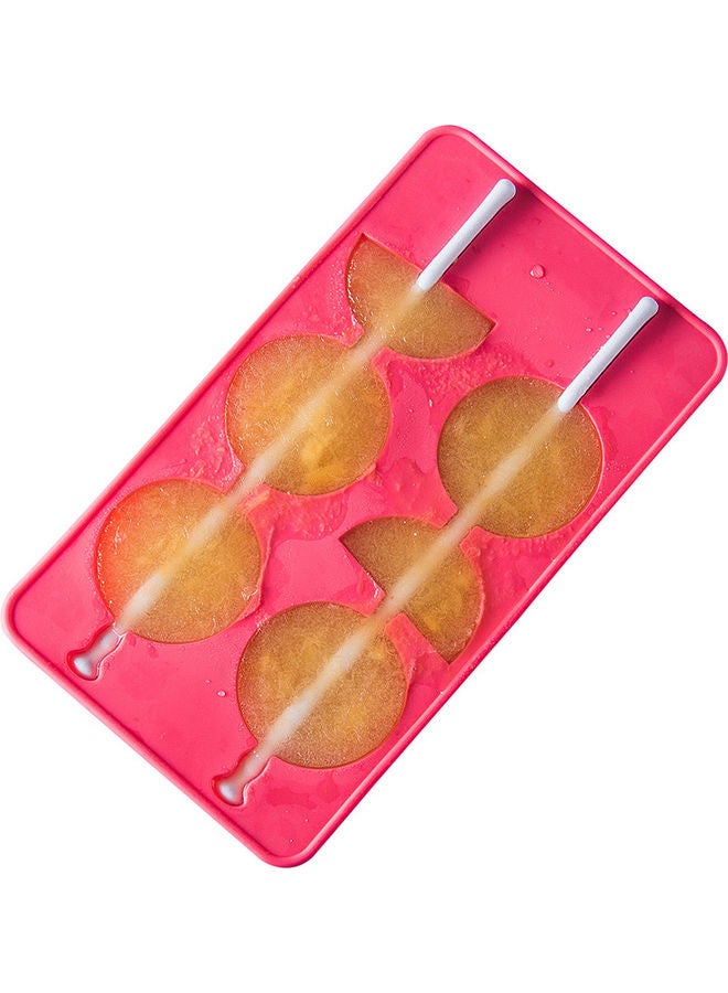ديو كينج Silicone Ice Cream and Popsicle Mold With Stick Pink  - Image 3